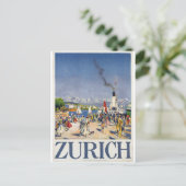 Zürich Hafen, Schweiz Postkarte (Stehend Vorderseite)