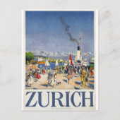 Zürich Hafen, Schweiz Postkarte (Vorderseite)