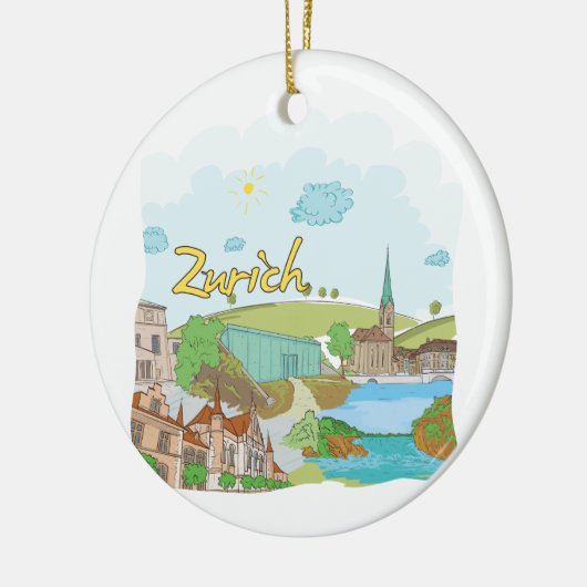 Zürich Keramik Ornament (Links)