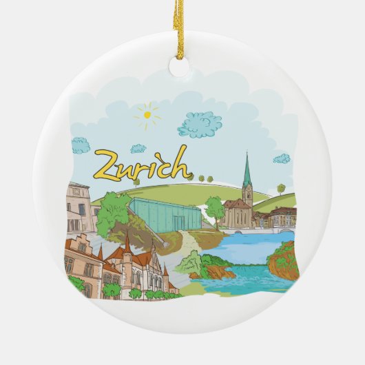 Zürich Keramik Ornament (Hinten)