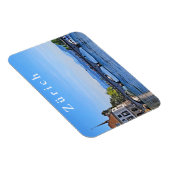 Zürich. Limmat. Rathaus und Brücke. Magnet (Rechte Seite)