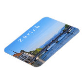 Zürich. Limmat. Rathaus und Brücke. Magnet (Linke Seite)