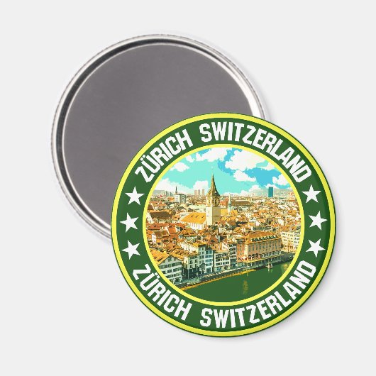 Zürich Magnet (Vorderseite/Rückseite)