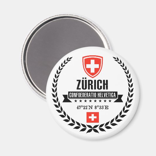 Zürich Magnet (Vorderseite/Rückseite)