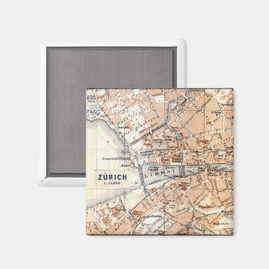 Zürich Magnet (Vorderseite/Rückseite)