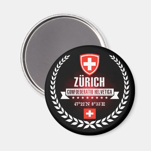 Zürich Magnet (Vorderseite/Rückseite)