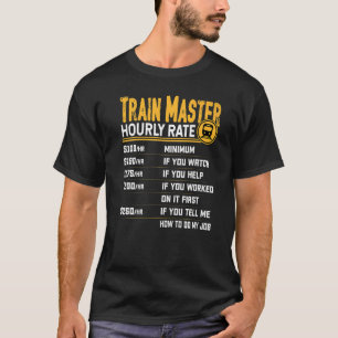 Zürich-Master-Stundensatz Eisenbahnmeister T-Shirt