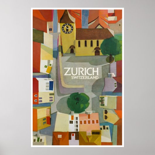 Zürich Poster Schweiz Kunst Druck Schweizer Malere (Vorne)