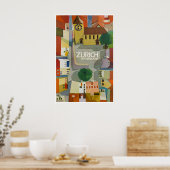 Zürich Poster Schweiz Kunst Druck Schweizer Malere (Küche)