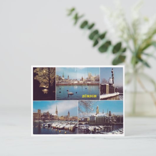 Zürich - Postkarte (Stehend Vorderseite)