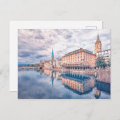 Zürich Postkarte (Vorne/Hinten)