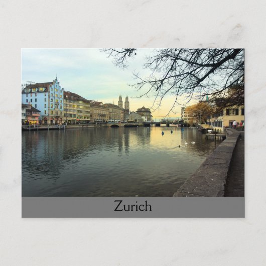 Zürich Postkarte (Vorderseite)