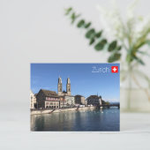 Zürich Postkarte (Stehend Vorderseite)