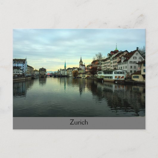 Zürich Postkarte (Vorderseite)