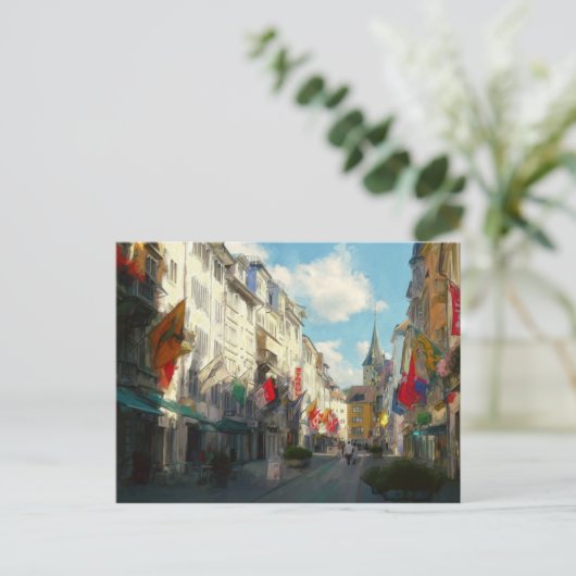 Zürich Postkarte (Stehend Vorderseite)
