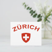 Zürich Postkarte (Stehend Vorderseite)