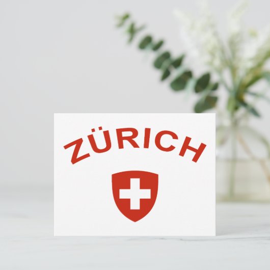 Zürich Postkarte (Stehend Vorderseite)