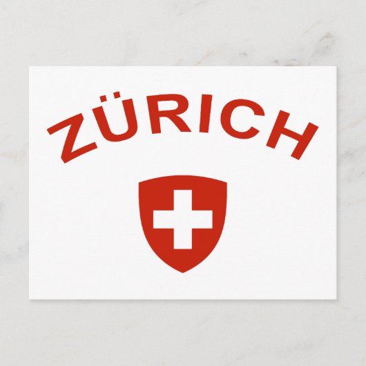 Zürich Postkarte (Vorderseite)
