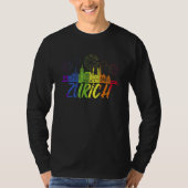 Zurich Pride Skyline  Pride Parade Zurich T-Shirt (Vorderseite)