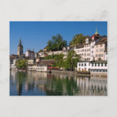 Zurich River View Postcard Postkarte (Vorderseite)
