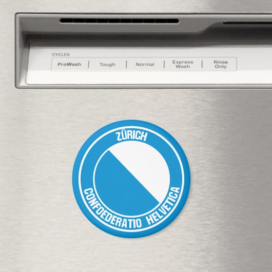 Zürich-RundEmblem Magnet (In Situ (Geschirrspüler))