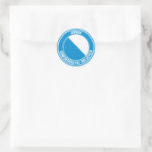 Zürich-RundEmblem Runder Aufkleber (Tasche)