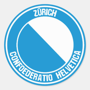 Zürich-RundEmblem Runder Aufkleber