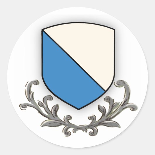 Zürich Runder Aufkleber (Vorderseite)