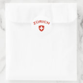 Zürich Runder Aufkleber (Tasche)