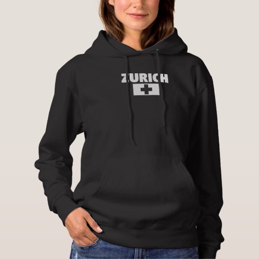 Zürich Schweiz 1 Hoodie (Vorderseite)