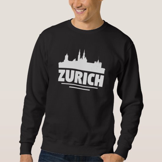 Zürich Schweiz 3 Sweatshirt (Vorderseite)