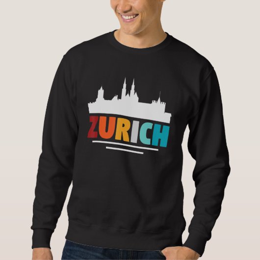Zürich Schweiz 4 Sweatshirt (Vorderseite)