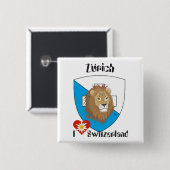 Zürich Schweiz Button (Vorne & Hinten)