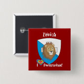 Zürich Schweiz Button (Vorne & Hinten)