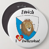 Zürich Schweiz Button (Vorne & Hinten)