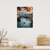 Zürich, Schweiz: Eine Jahrgangsreise Poster (Küche)