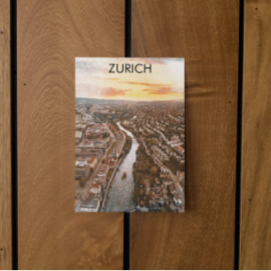 Zürich, Schweiz Europa City View Postkarte