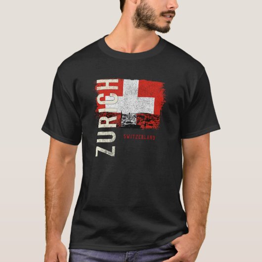 Zürich Schweiz Europa T-Shirt (Vorderseite)