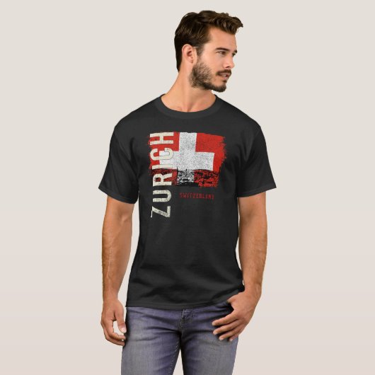 Zürich Schweiz Europa T-Shirt (Vorne ganz)