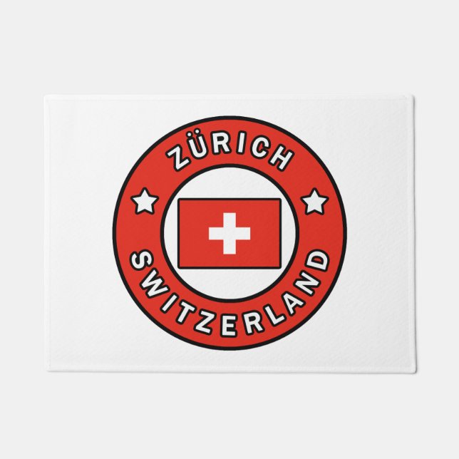 Zürich Schweiz Fußmatte (Vorderseite)