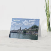 Zurich Schweiz Geburtstagswände Karte (Vorderseite)
