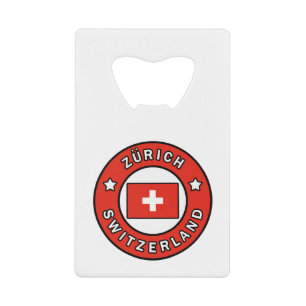Zürich Schweiz Geldbeutel Flaschenöffner
