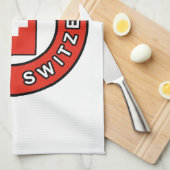 Zürich Schweiz Geschirrtuch (Viertel Falte)