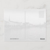 Zürich Schweiz im frühen Abend Postkarte (Rückseite)