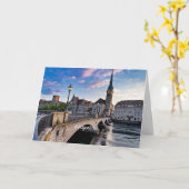 Zürich, Schweiz Karte (Gelbe Blume)