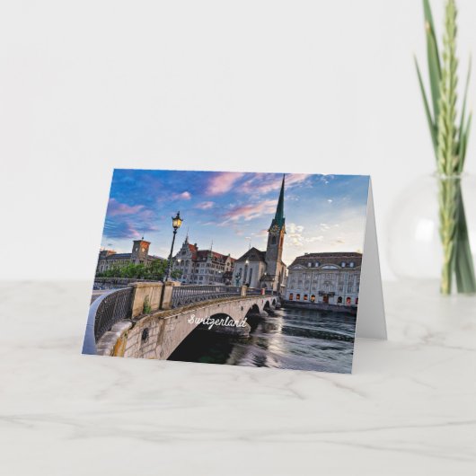 Zürich, Schweiz Karte (Vorderseite)