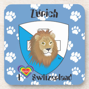 Zürich Schweiz Kork-Untersetzer Getränkeuntersetzer