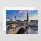 Zürich, Schweiz, landschaftliches Foto, Postkarte (Vorne/Hinten)