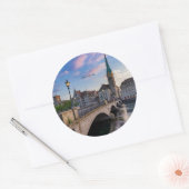 Zürich, Schweiz landschaftliches Foto Runder Aufkleber (Umschlag)