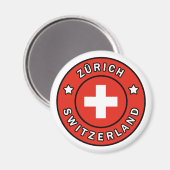 Zürich Schweiz Magnet (Vorderseite/Rückseite)